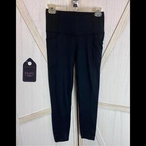 Muuv Womens Leggings Size Small Black 2 Side Pockets